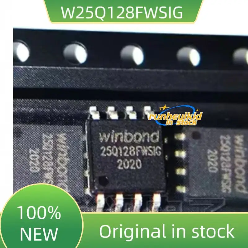 10piece   W25Q128FWSIG 25Q128FWSG 100% New Original SPI Flash 128Mbits SOP8 16MB 1.8V In Stock