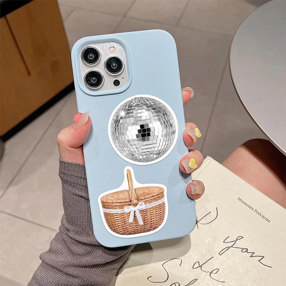 10/30/50pcs Retro Cherry Color Girl Estetica Adesivi Carino Ins Stile Graffiti Decalcomanie Valigia Telefono Notebook Adesivo Del Fumetto