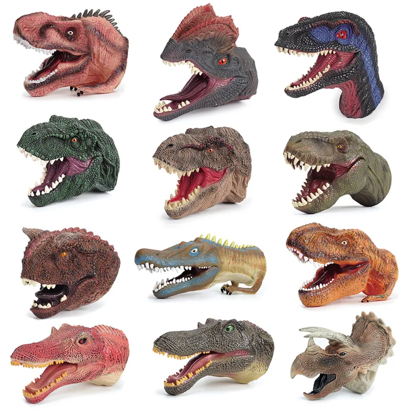 Dinosaur Hand Puppet Tyrannosaurus Rex Soft Rubber Toy Simulation Dinosaur Toy Children's Toys