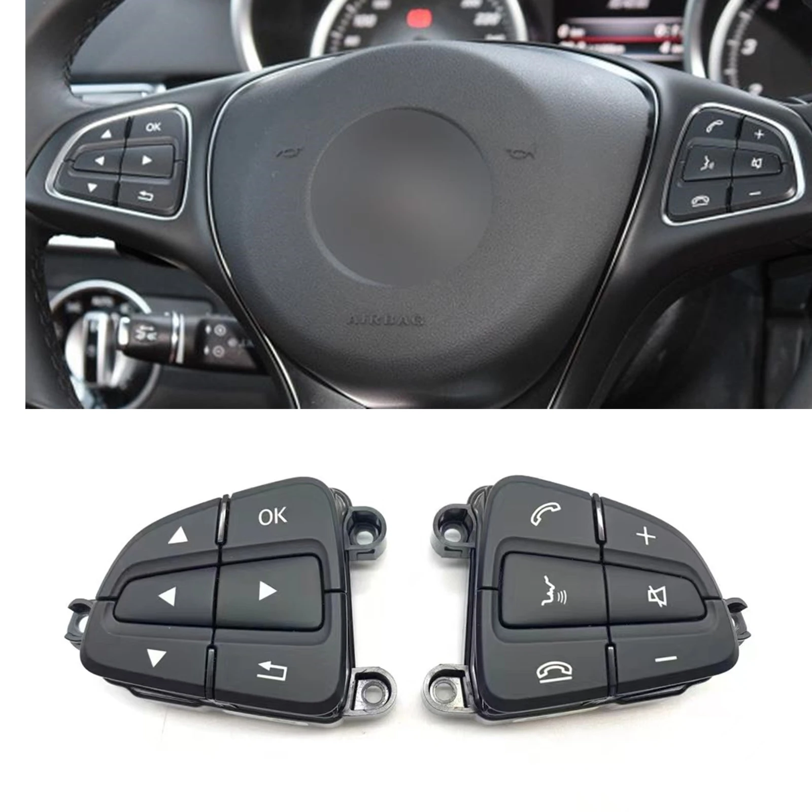 Car Gear Steering Wheel Panel Button Switch For Mercedes Benz W231 W172 2016-2019  W176 W246 CLA/W117 CLS W292/166