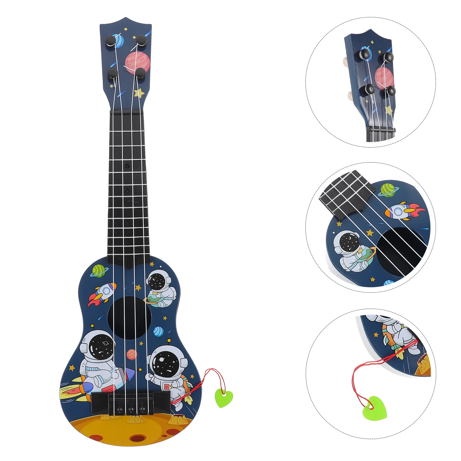 Música estilo chinês pequena guitarra criança crianças brinquedos mini ukulele plástico criança instrumento musical crianças