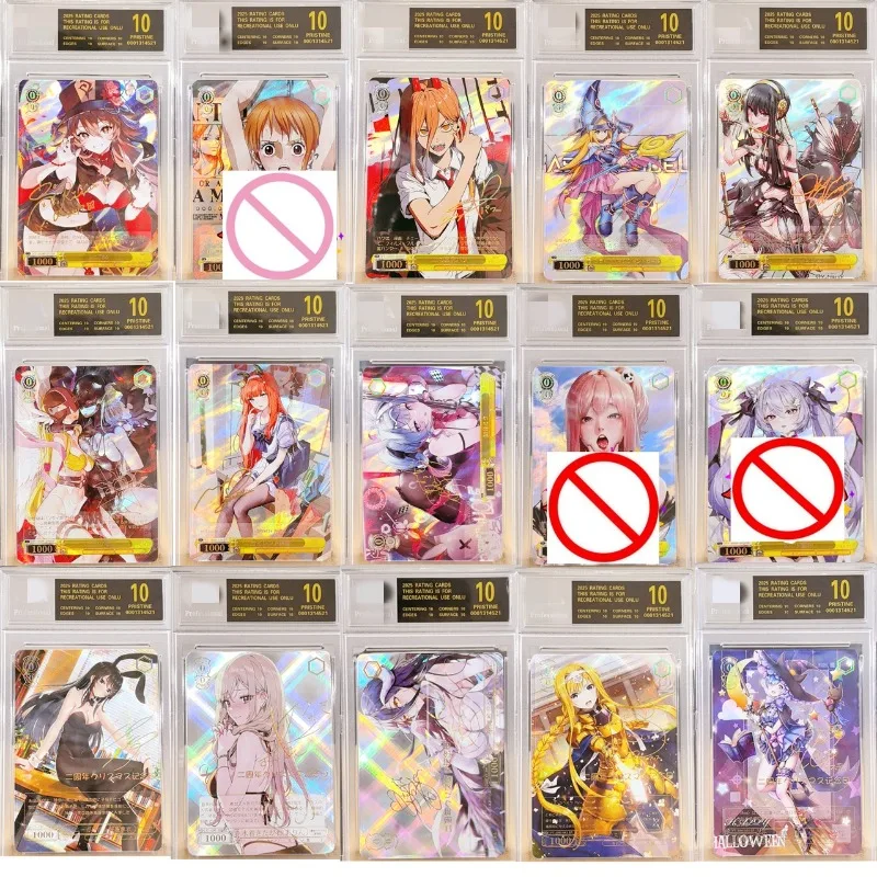 

Коллекционная карта ACG Weiss Schwarz к 10-летию: Золотая лотерейная флеш-карта C/SR с Ху Тао, Макимой, Ангевомоном и Power Game