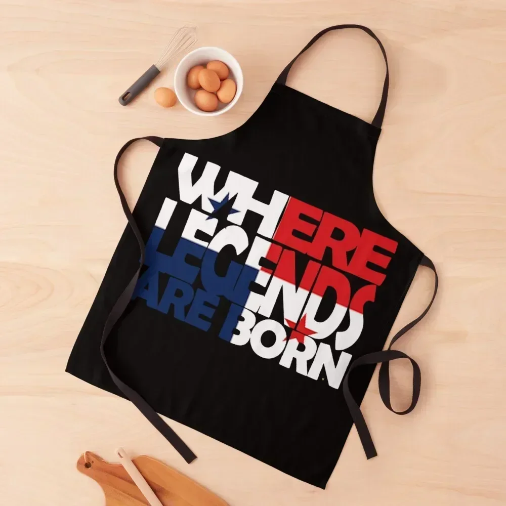 

Panama Flag - Where Legend Are Born - Panamanian - Soca Mode Apron nail tech supplies Chef Uniform Apron