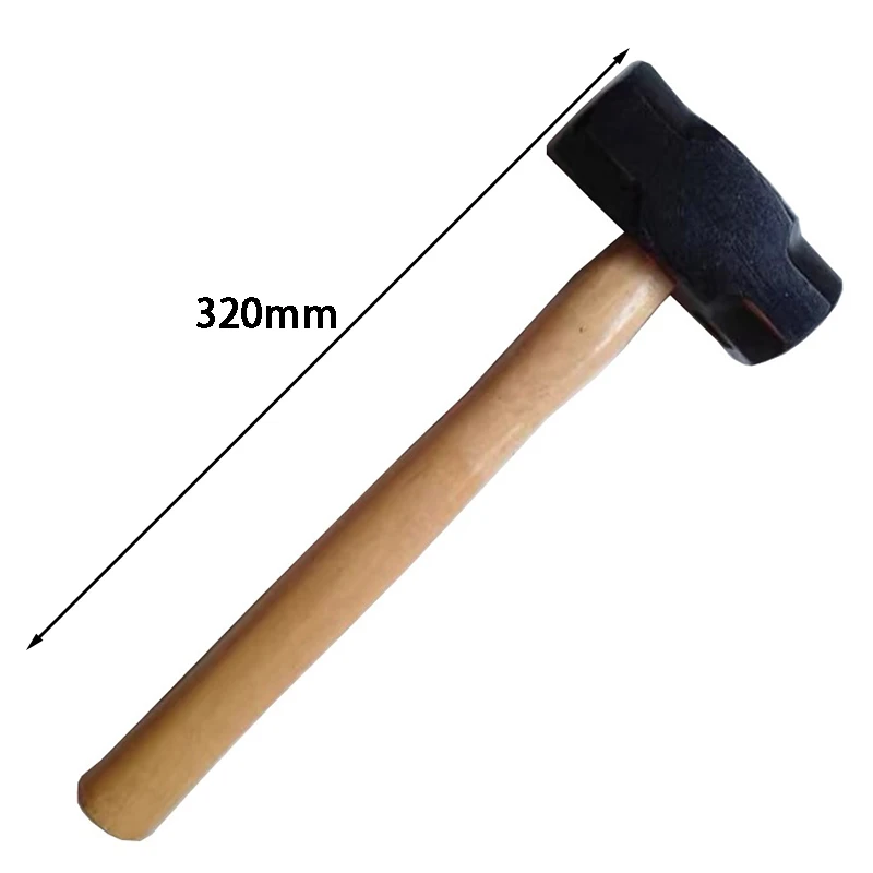 나무 손잡이 팔각형 망치 다기능 단조 망치 전문 목수 작업 손 도구 2/3/4 파운드 망치