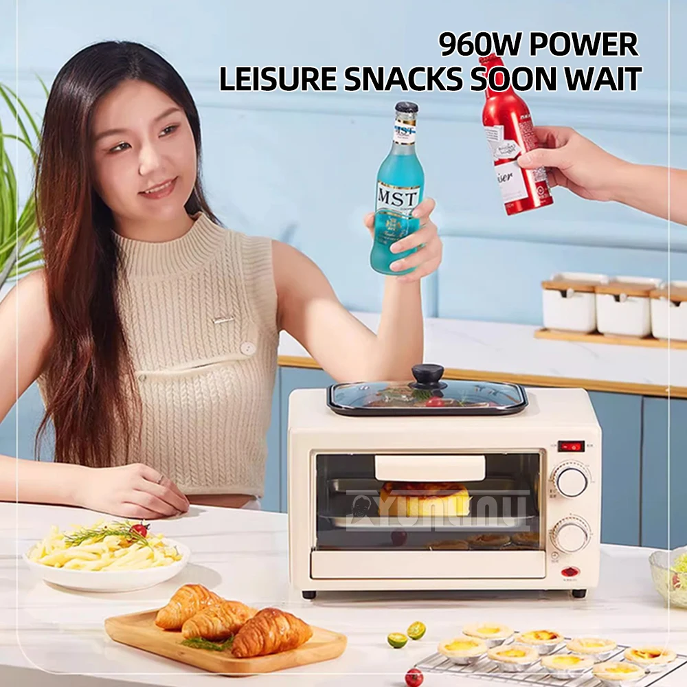 18L Electric Oven Grill Machine Multifunctional Cake Pizza Horno Bake Frying Pan