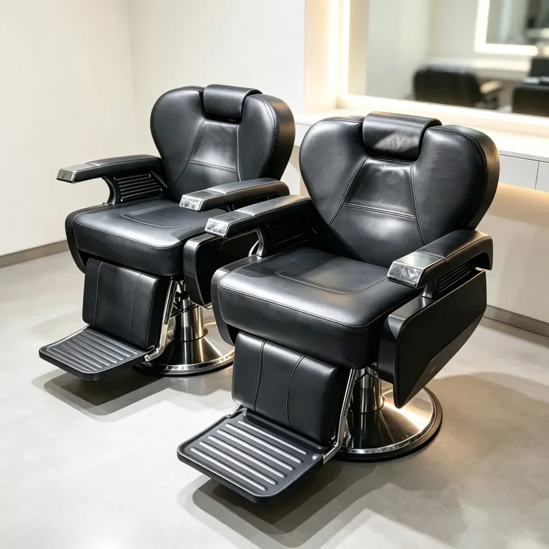 Retro Barber Chair Lift Recline Hair Salon Perm Dye Cut Seat Professional Styling Chair for Barbershop