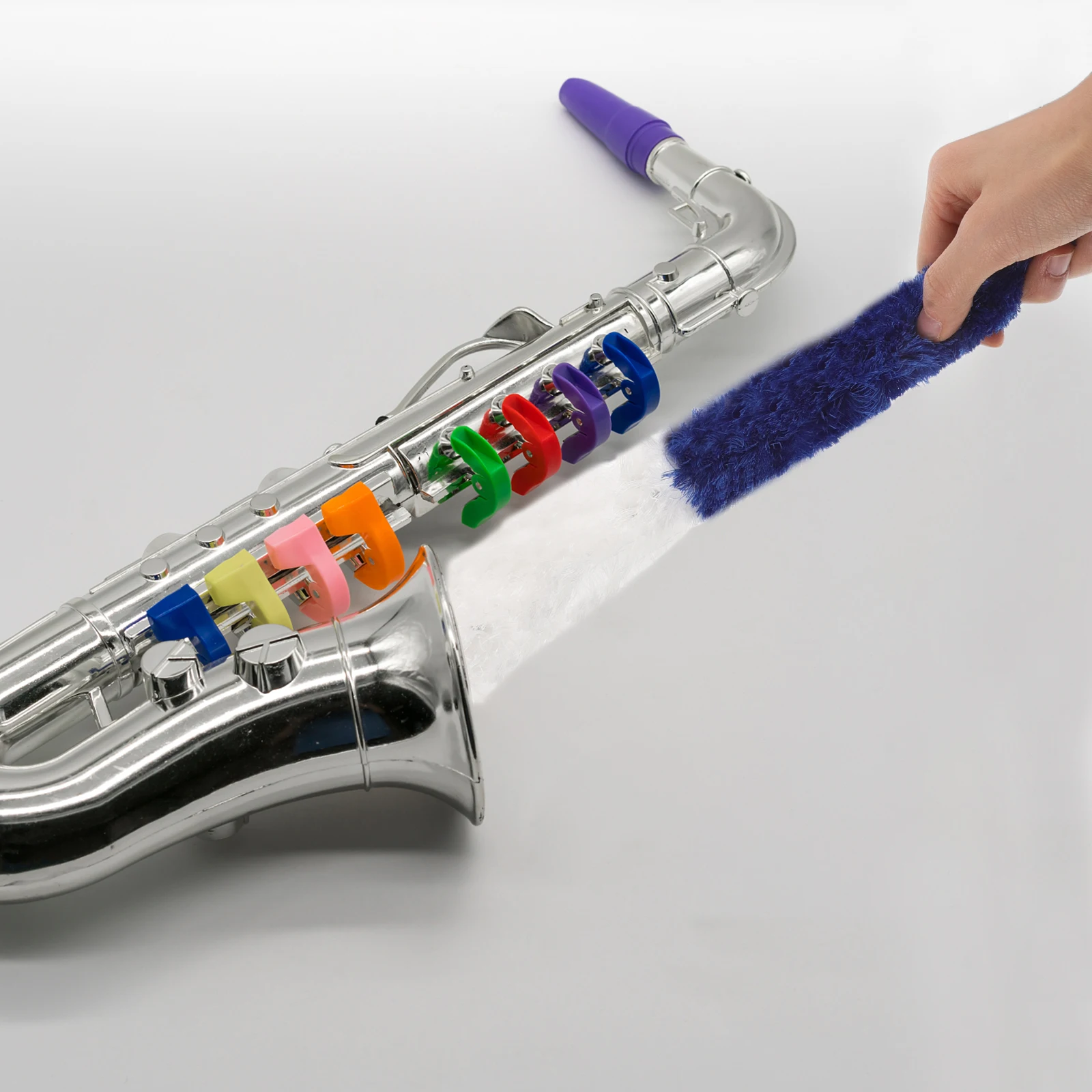 

Saxophone Cleaning Strips Clarinet Cleaner Brushes Flute Maintain Care Tool Instrument Small Kit