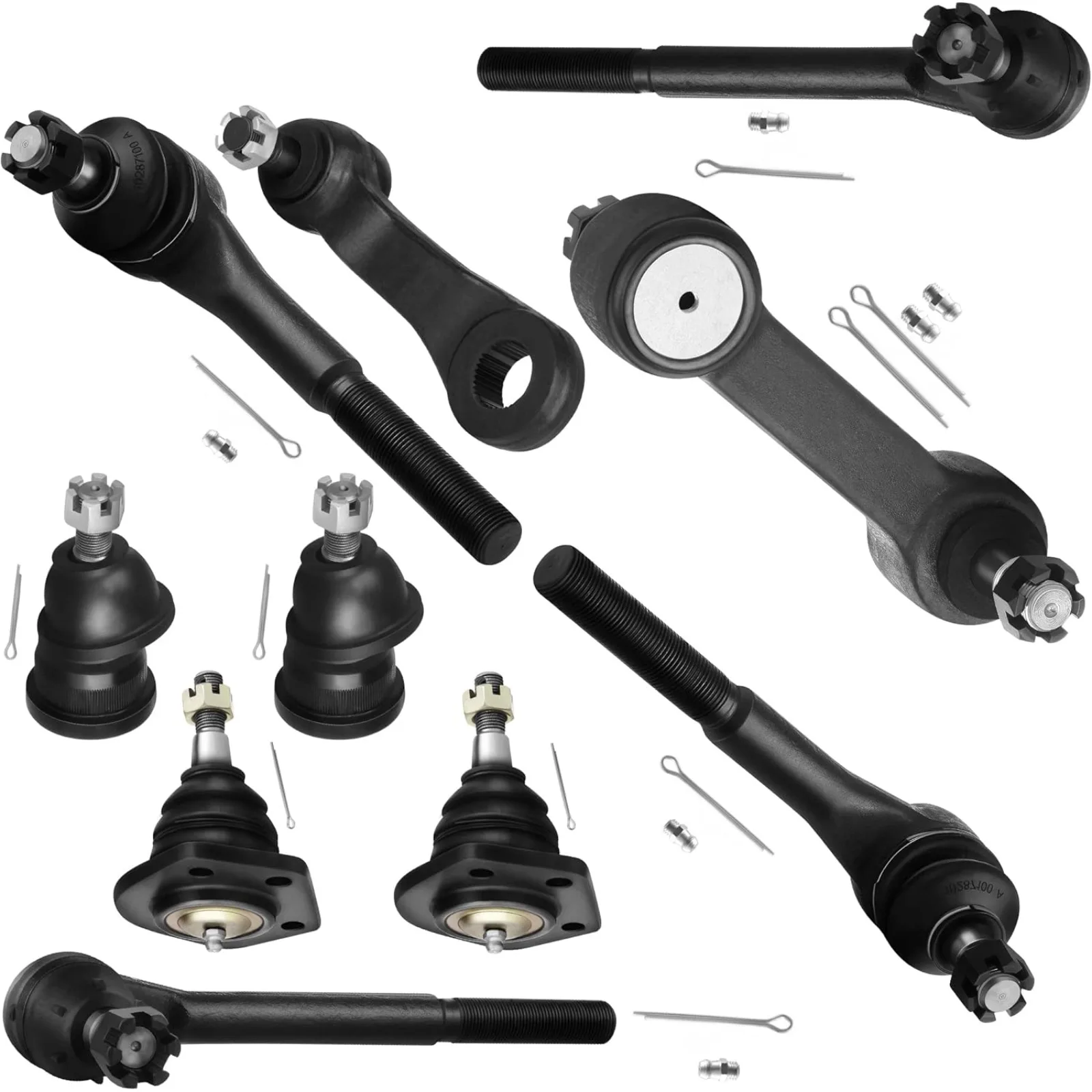 US  10pcs Suspension Kit Inner Outer Tie Rod End Ball Joint Idler Arm Pitman Arm Fit 1973-1982 For GMC Jimmy RWD 1979-1982 C1500