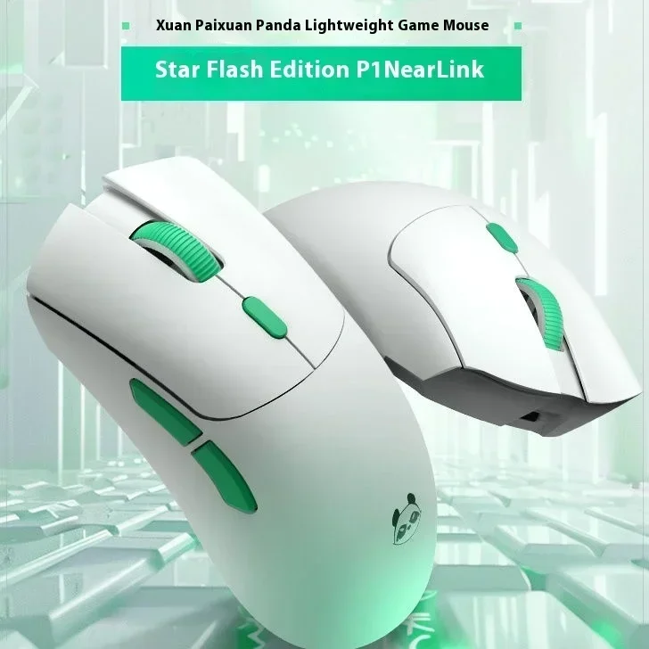 METAPHYUNI Metapanda P1 NearLink Mouse Three Mode Wireless Mouse PAW3395 Sensor 8K Low Latency Gaming Mice Pc Gamer Accessories