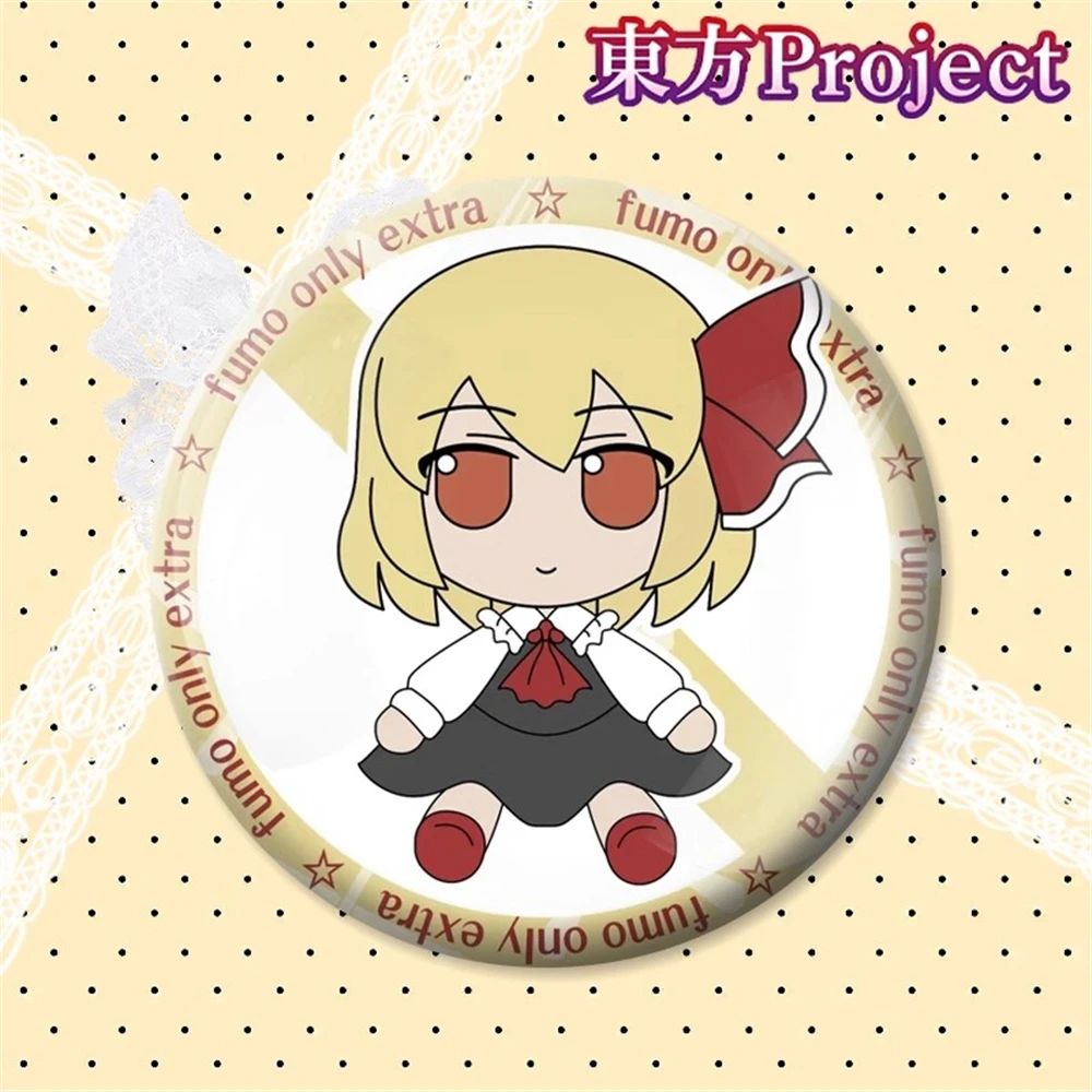 58mm Gioco TouHou Progetto Hakurei Reimu Hieda no Akyuu Izayoi Sakuya COSTUME Cosplay Distintivo Pin SPTE Spilla in banda stagnata Prop Gilf