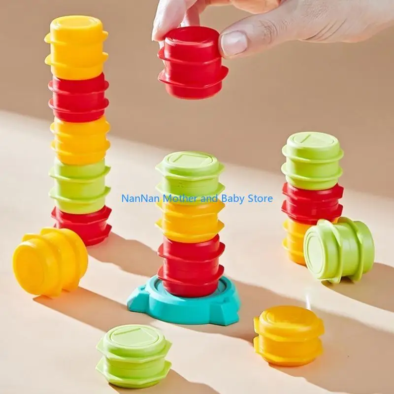 Empilement éducatif coloré Empilement chargement chargement pour enfants Toy Indoor