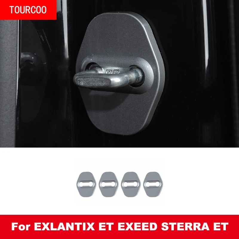 

For EXLANTIX ET EXEED STERRA ET 2024 2025 Car Styling Door Lock Protection Cap Modification Accessories 4pcs