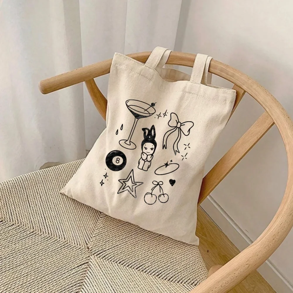 Custom Bridesmaid Hand Gifts Bag,Custom Sonny Angel Cotton Canvas Tote Bag minimalist coquette graphic printed canvas tote bag