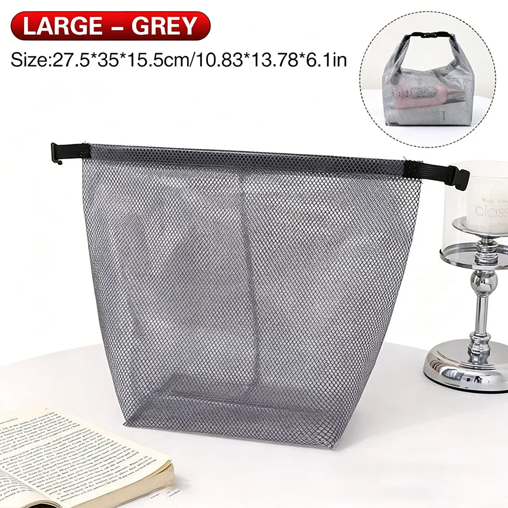 Faltbare Wasserdichte Aufbewahrungstasche mit Kordelzug Große Kapazität Sport Fitness Schwimmen Reise Toilettenartikel Organizer Beutel – Detail 7