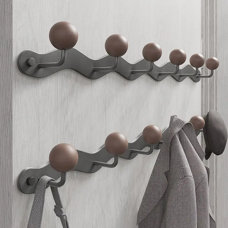 Round Ball Hanger Hooks Entrance Hall Bathroom Kitchen Bedroom Hanging Rack Wall Decoration Clothes Backpacks Sundries Storage