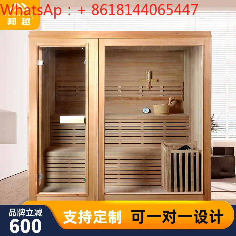 Sauna room, household sweating steam room, beauty salon, volcanic stone sauna stove, wet steam bath box can be customized