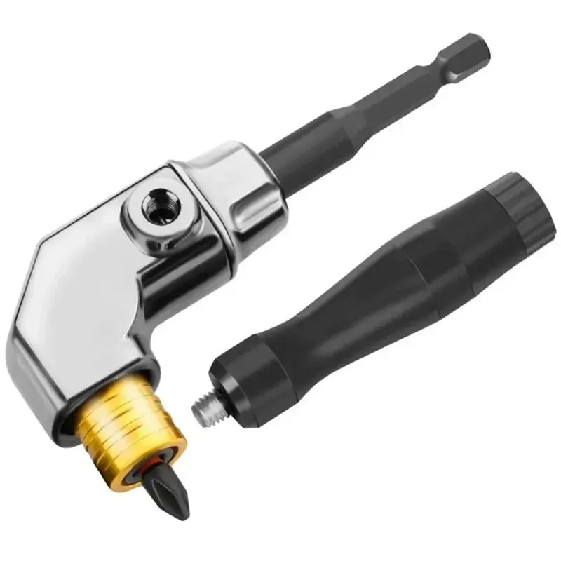 90°-right-angle-drill-adapter-alloy-steel-drill-tool-for-confined-spaces-and-compatible-with-various-electric-drills