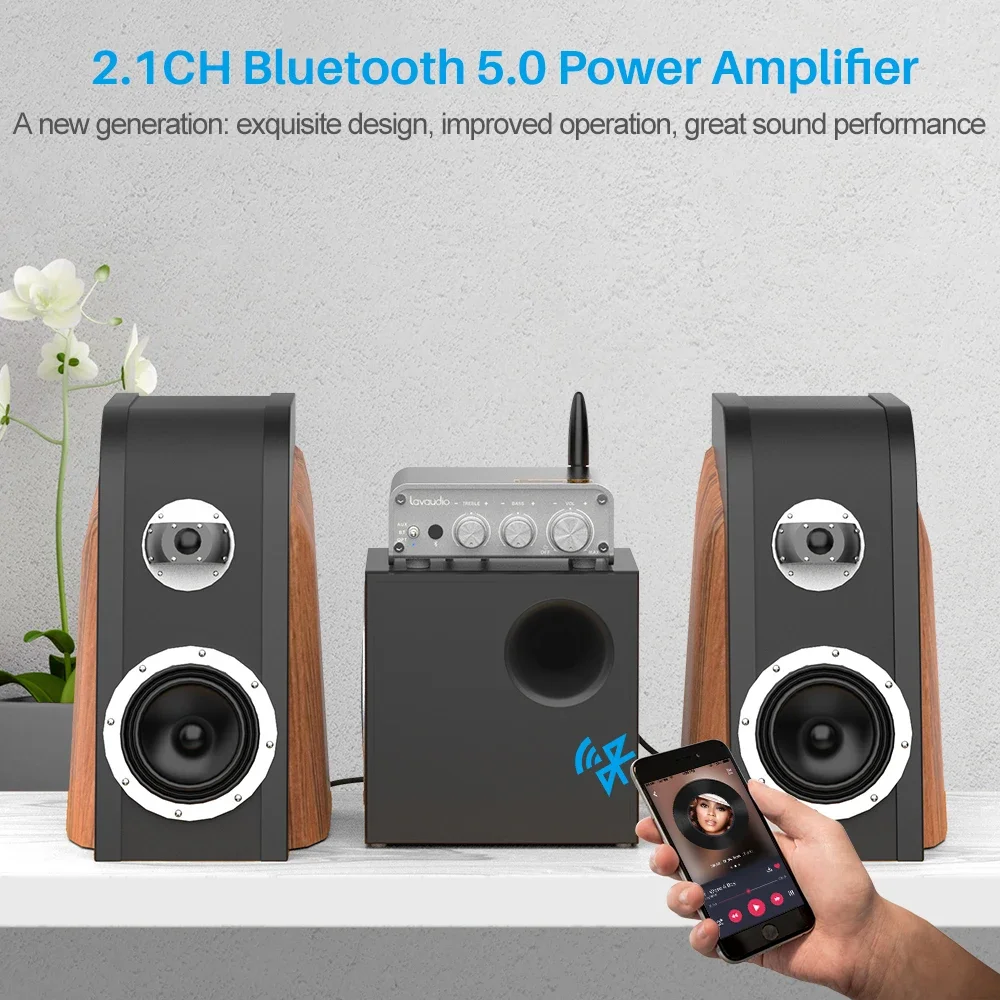 Amplificateur de puissance Bluetooth pour home cinéma, son personnalisé, haut-parleur stéréo Hifi, BT 2023, 5.1 canaux, 2.1 canaux, 2.1 populaires