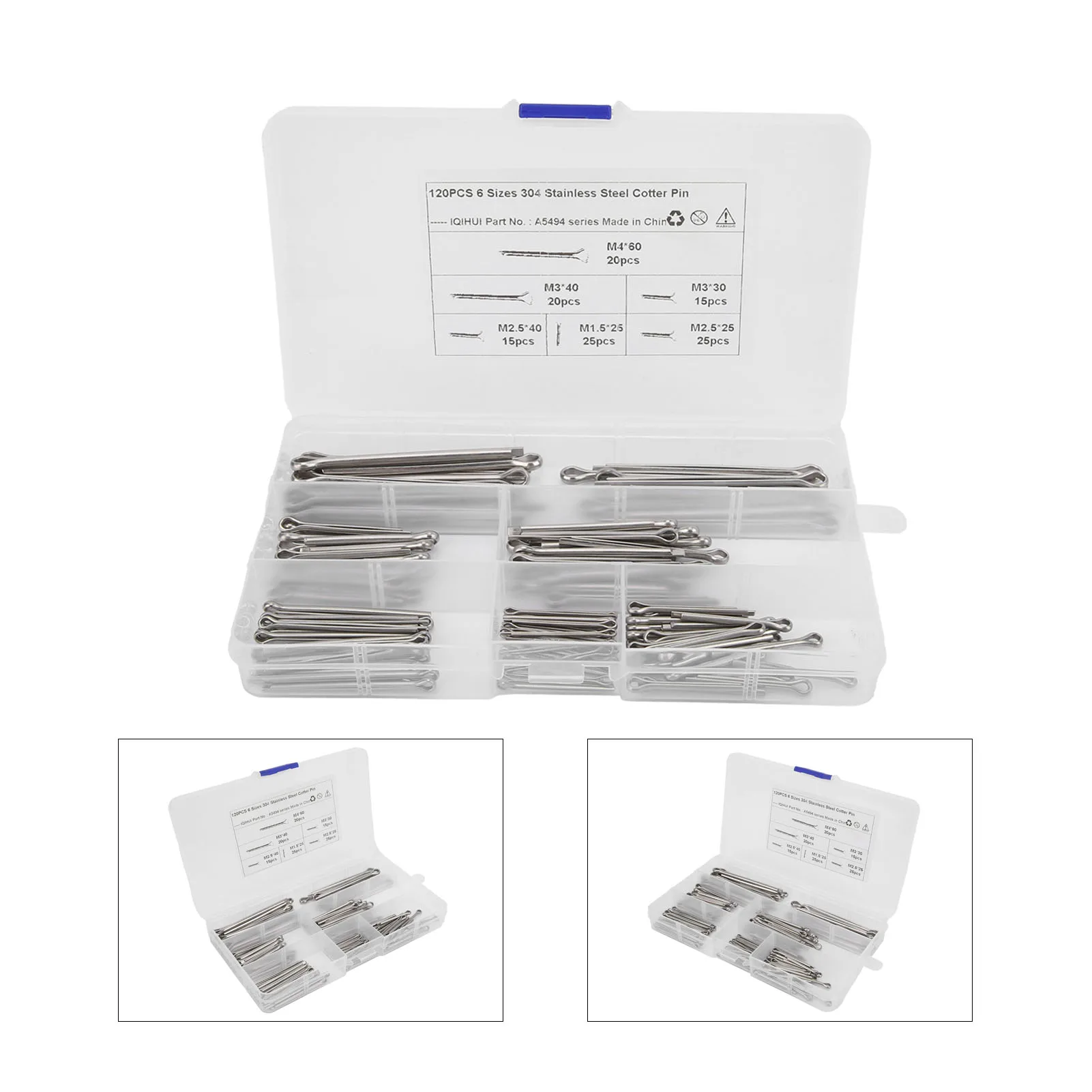 Pasador dividido Antioxidante Conveniente Pasador de chaveta Anticorrosión Organizado y fácil para herrajes de automóvil para la mayoría de las personas