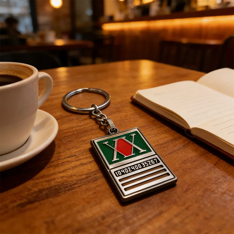 Hunter x Hunter Anime GON FREECSS Classic Hunter License Metal Card Tag Keychain - Collectible Cartoon Fans Jewelry Accessories image 4