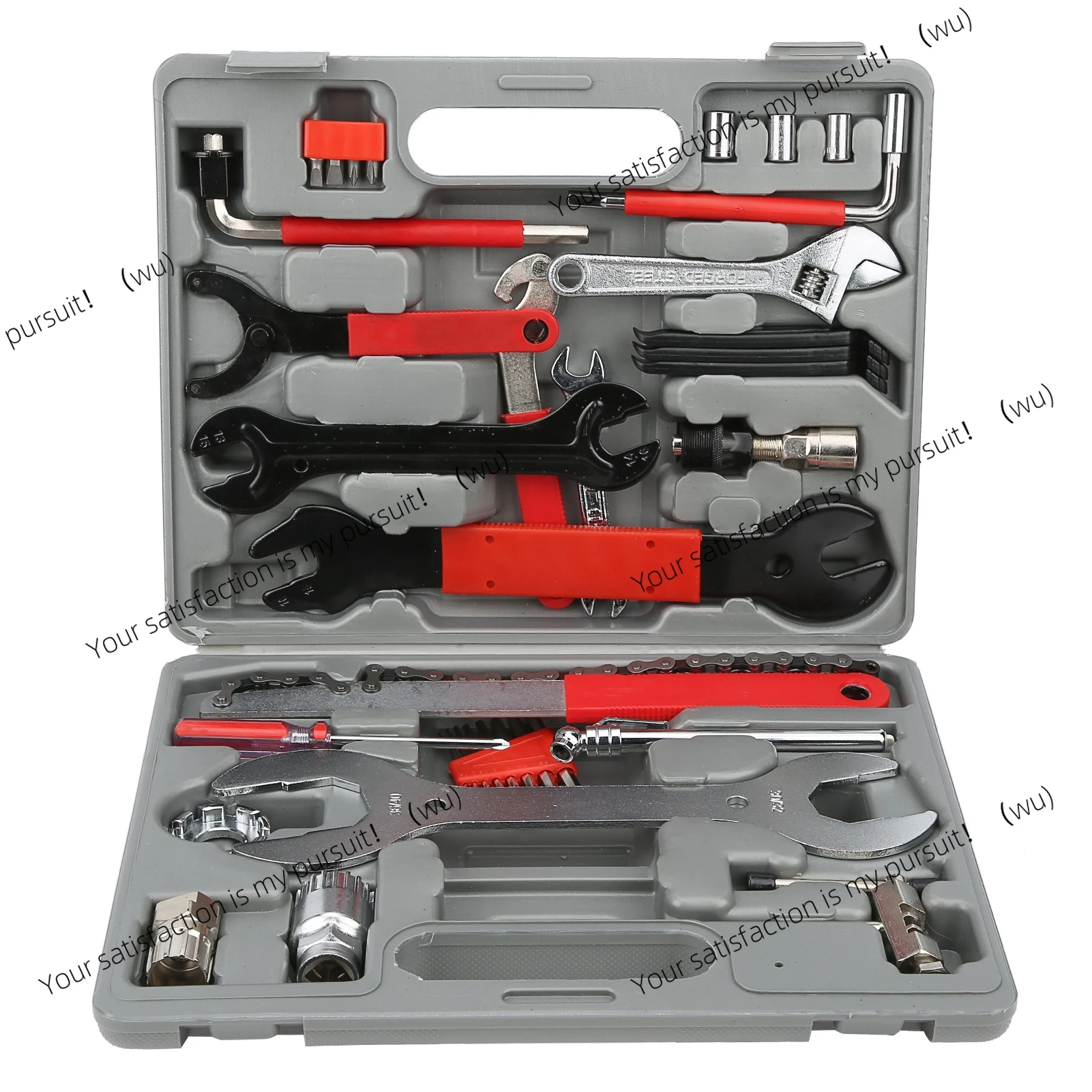 

44Pcs bicycle repair kit, cycle puncture tire pump repair tool