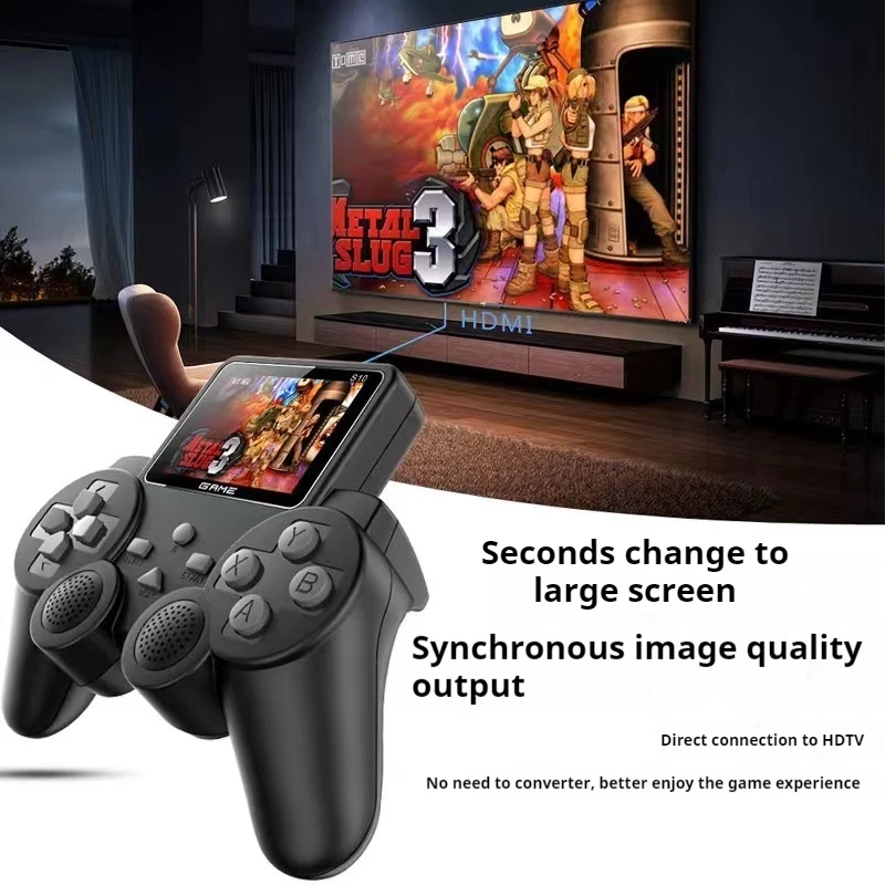 2024 New S10 Pocket Game Handler Double Play Retro Nostalgia Arcade 520 Ergonomic Super-Large Capacity Lasting Battery Life