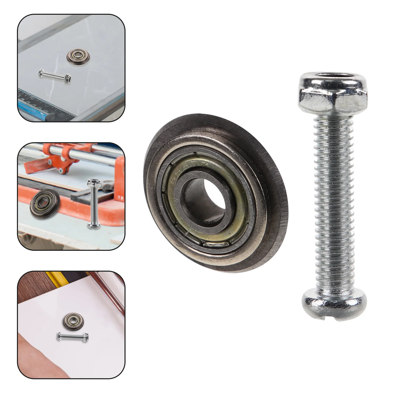 

1Set High Hardness Alloy Scoring Wheel for Manual Tile Cutter Bearing Structure Ceramic Rotary Cutter Wheel Cutting Tool