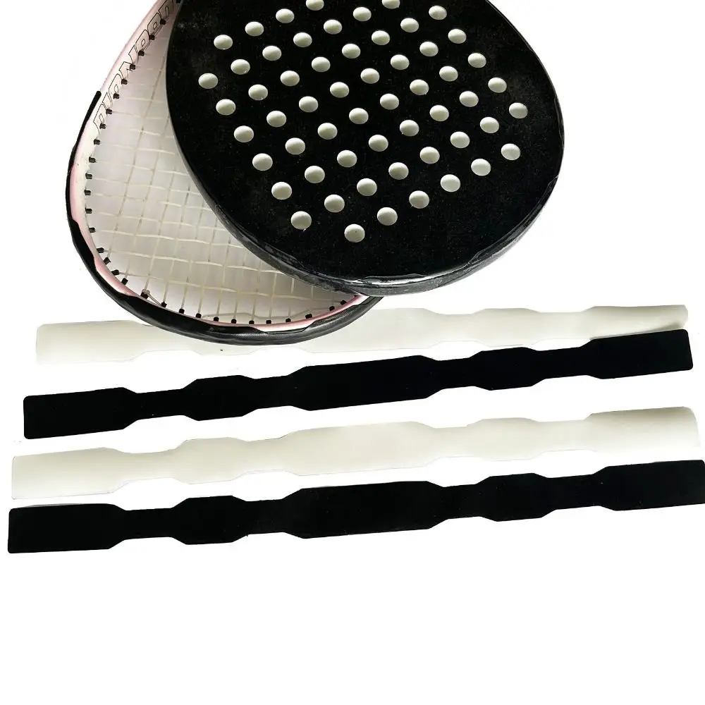 Black Transparent Tennis Racket Head Sticker PU Reduce Impact and Friction Frame Protection Tape Scratch Prevention