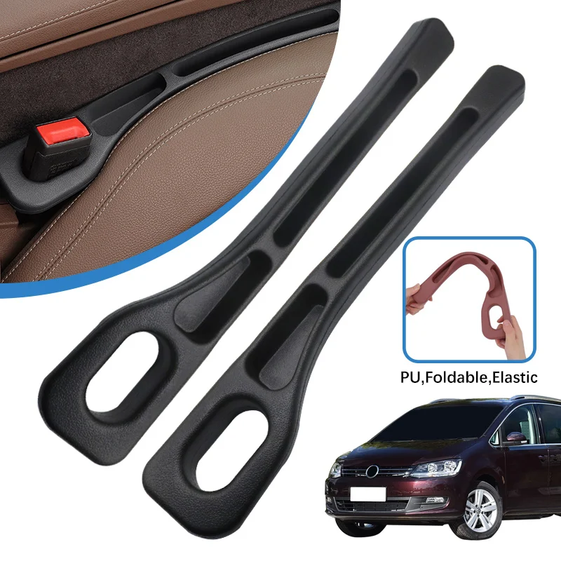 2PCS Car Seat Gap Strip Crevice Organizer Storage Filler For Volkswagen Sharan 7M 7N UP Amarok Bora Fox Routan EOS Accessories