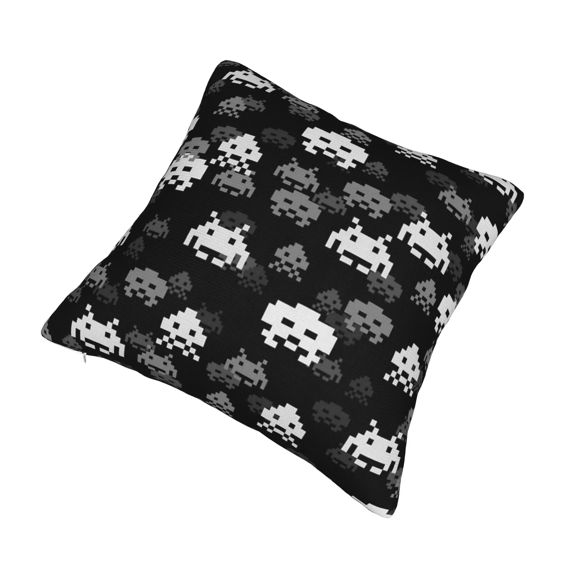 Space Invaders Pillowcase Printing Polyester Cushion Cover Gift  Pillow Case Cover Home Zippered 18