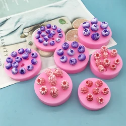 DIY Chocolate Tools Raspberry Berries Fruit Mold Blueberry Cranberry Soft Silicone Fondant Mould Cake Cupcake Decorating