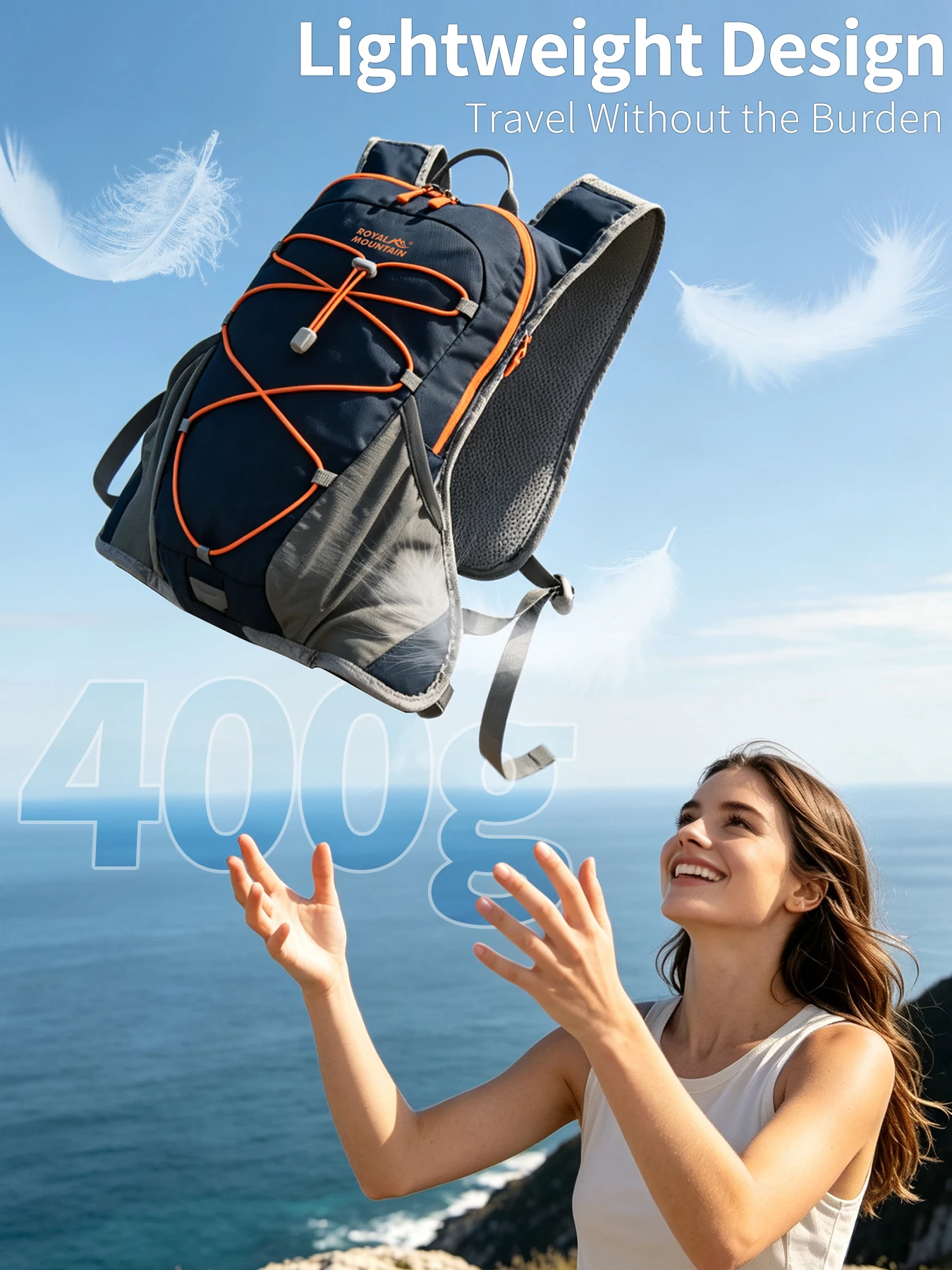 15-Liter-Hydrationsrucksack für Reiten, Wandern und tägliche Outdoor-Aktivitäten mit Unisex-Design, mehreren Taschen und separatem Wasserblasenfach. – Detail 6