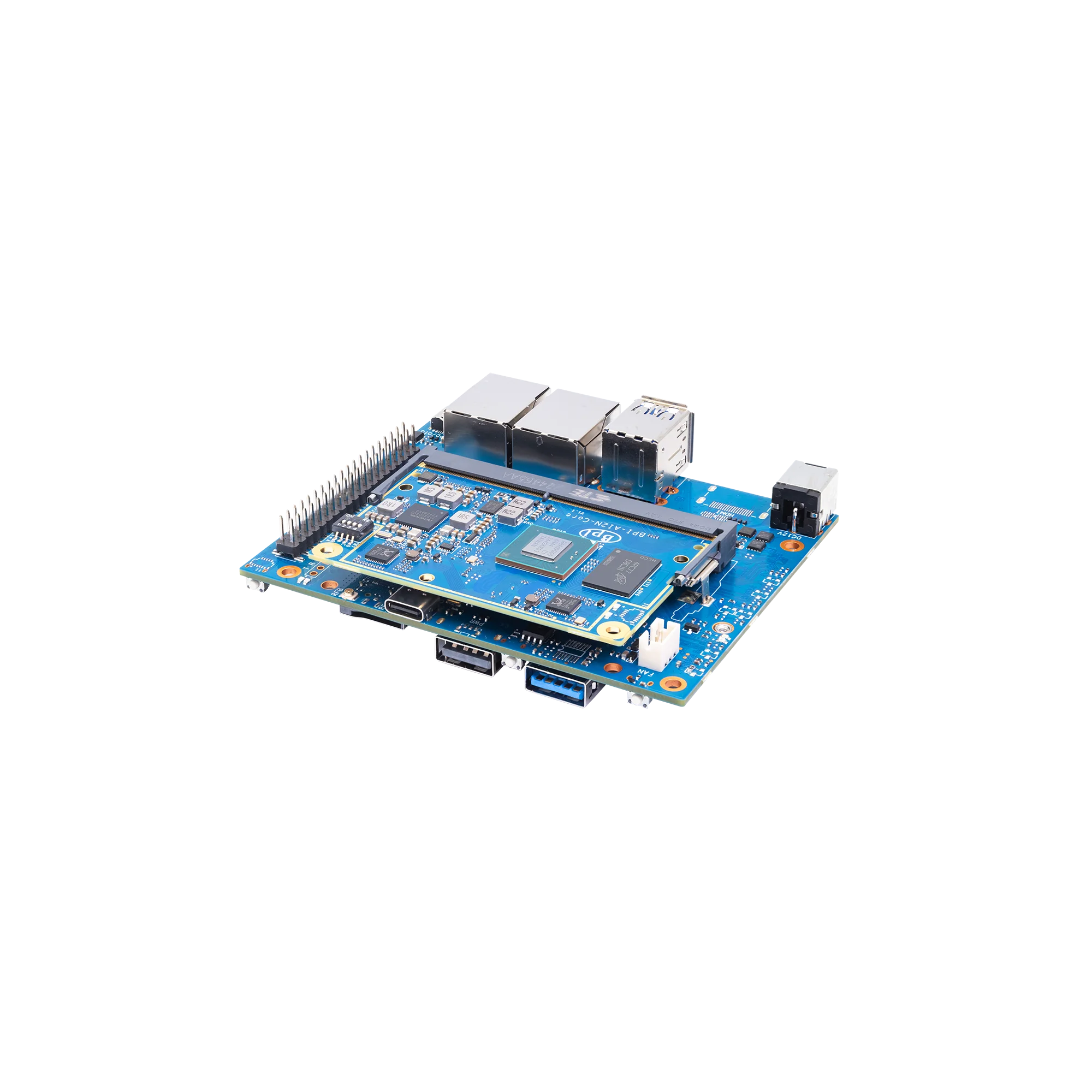 Banana Pi BPI-AI2N RZ/V2N 8GB LPDDR4X 32GB eMMC 64 MB SPI NAND flash 4x Arm Cortex-A55 SBC PCB Single Board Computer