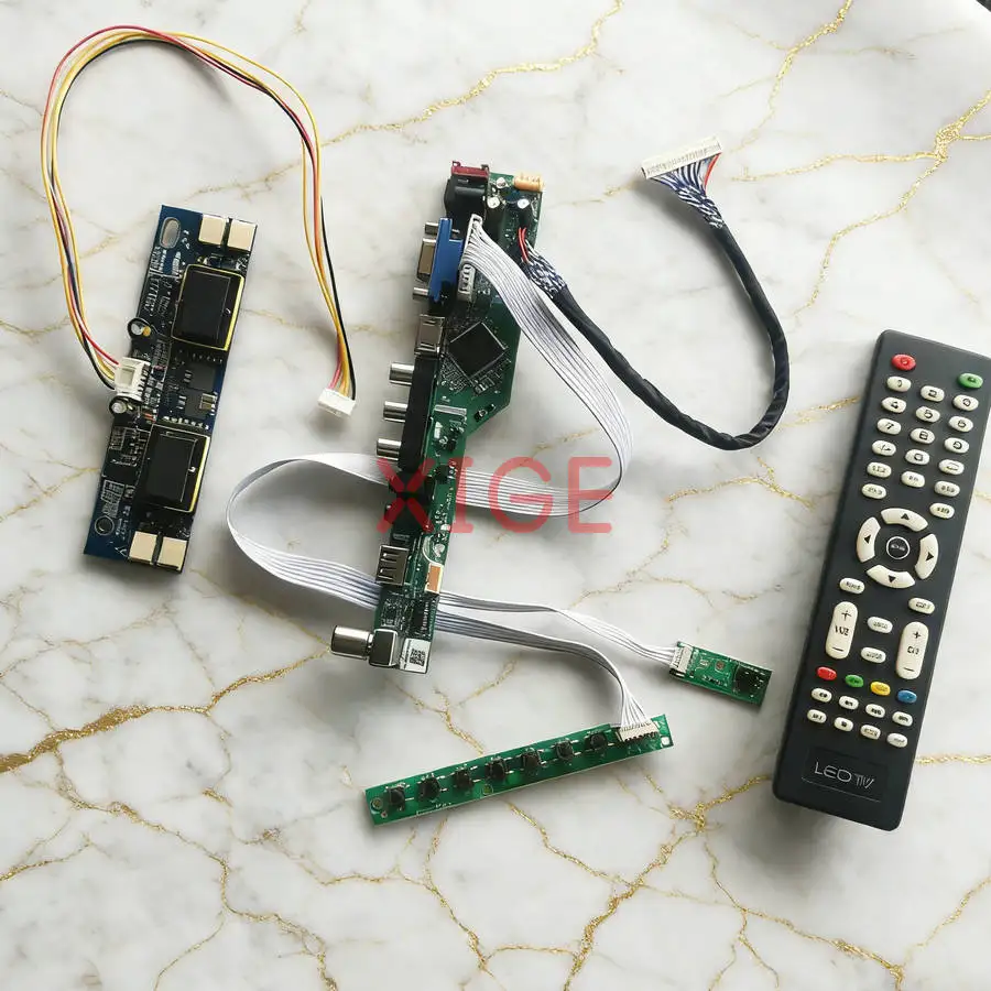 

Monitor Controller Drive Board Fit M190A1 MT190AW01 TMS190WX1 MT190AW02 LVDS 30-Pin 4-CCFL 1440x900 HDMI+VGA+AV+USB 1440*900 Kit