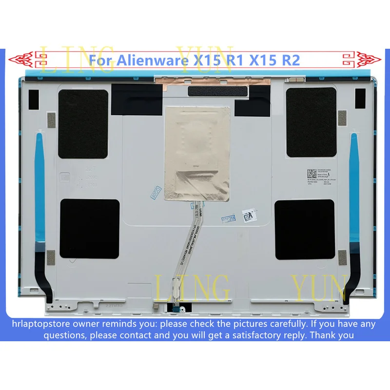 Z   New KXJ52 0KXJ52 For Dell Alienware X15 R1 R2 LCD Back Cover Rear LID TOP Case