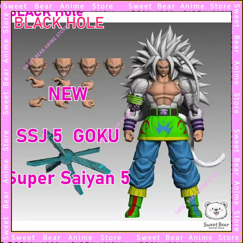 

Предпродажа, черная дыра SSJ5 Goku Dragon Ball Super Saiyan Gohan, экшн-фигурка, аниме-модель, модные игрушки, настольная кукла, коллекционные предметы