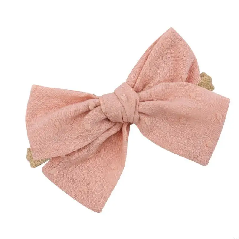 

97BE Delicate Hairband Baby Headband with Bowknot Accent Photography Props for 100 Day Pictures Taking & Special Occasion