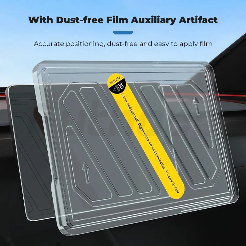 Futhope HD Tempered Glass Screen Steel film For Tesla New Highland Juniper Launch Film Protection Installation tool image 6