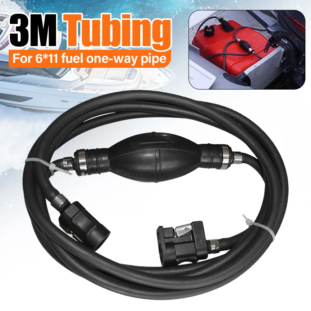 

3M Outboard Fuel Line Fuel Single-Directional Pipe 6MM Gas Hose Connector Motor Boat Pipe Marine Engine Part For 6Y1-24306-55