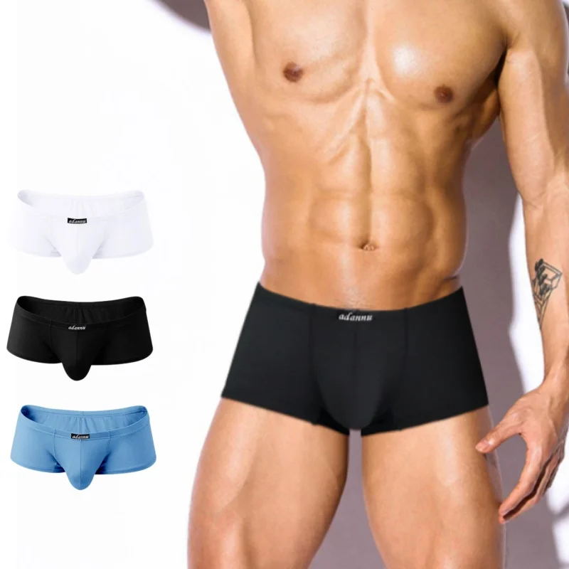 ADANNU  Brand New Modal Mens Underwear Boxer Modal Homme Men Boxershorts Men Boxers Sexy Male Underpants Print Breathable