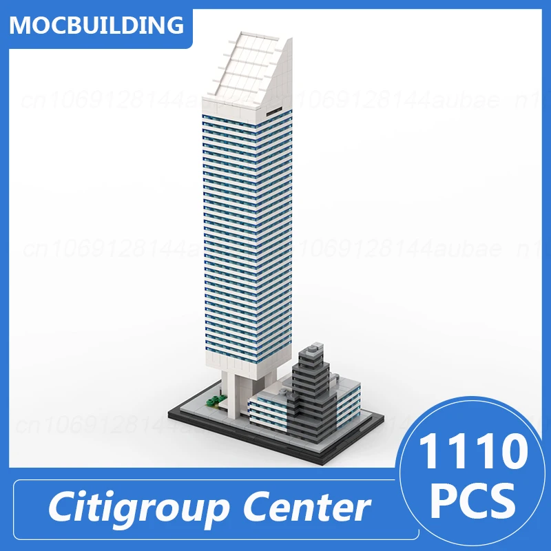 Citigroup Center 1:800 Schaalmodel Moc Bouwstenen Architectuur DIY Monteren Bakstenen Educatief Creatief Speelgoed Geschenken 1110PCS