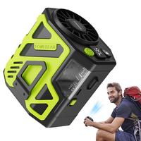 Hanging Neck Waist Fan Hands Free Wearable Fans Summer Desk Fan Portable Waist Clip Fan 6000mah For Outdoor Camping Traveling