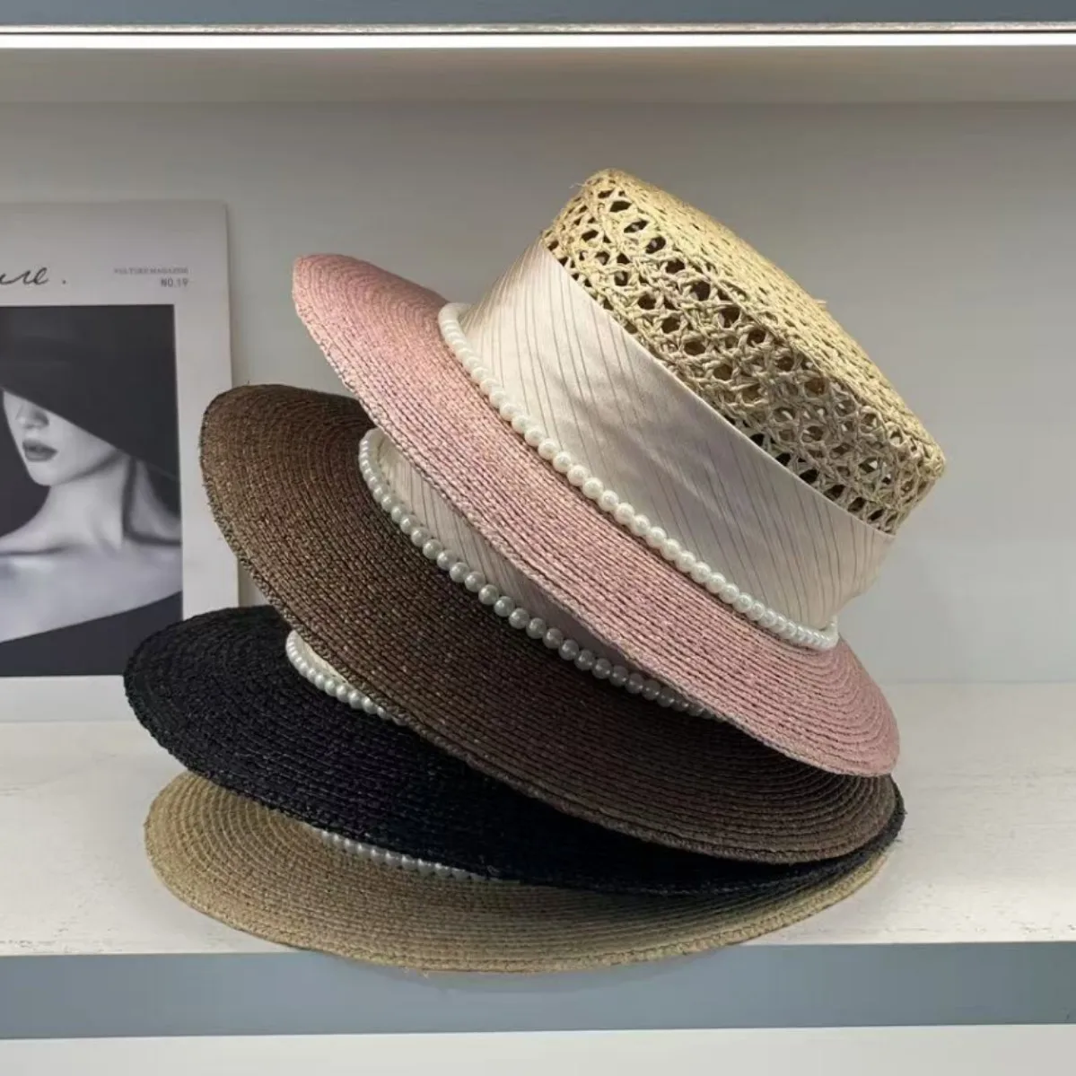 sombrero-de-paja-retro-laffey-con-parte-superior-plana-para-mujer-ideal-para-el-verano-con-proteccion-solar-tejido-calado-ala-plana-para-la-playa-hecho-a-mano-de-estilo-chino
