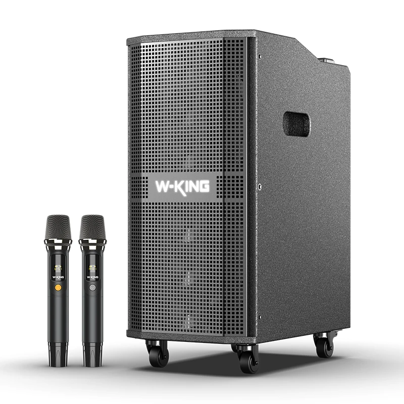 

W-King K20PRO 360W Профессиональная портативная акустическая система Line Array для сцены, PA-система на колесиках, DJ-колонка с сабвуферами