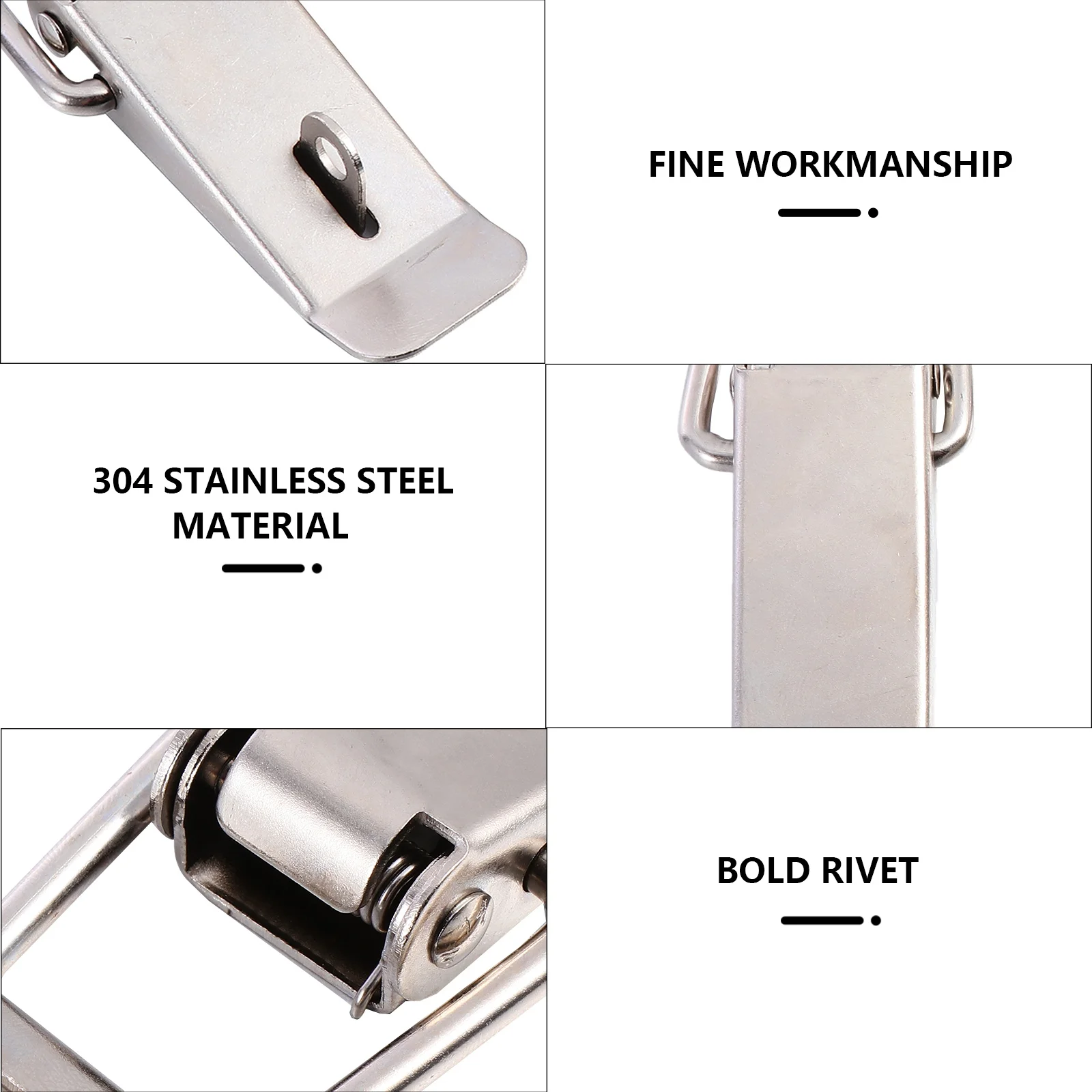 

9pcs Spring Toggle Latch Iron Box Lock Catch For Toolboxes Storage Chests Spring Loaded Toggle Latch Diy Cabinet Trunk Hasp