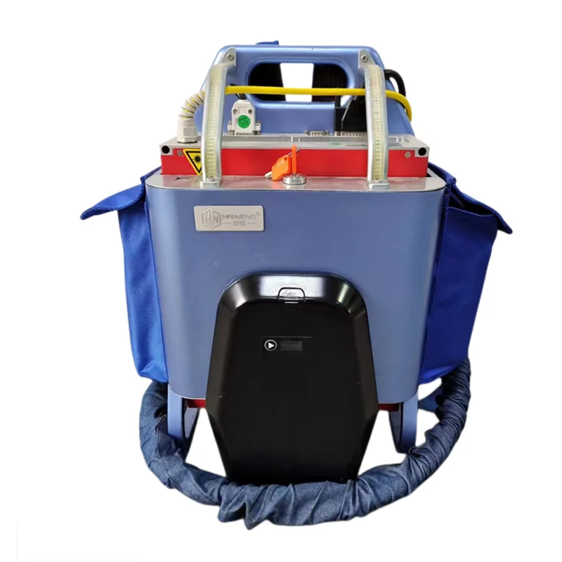 الصدأ 50 واط 100 واط 200 واط نوع حقيبة الظهر الصغيرة المدمجة موبا متعددة الوظائف آلة تنظيف ألياف الليزر #2