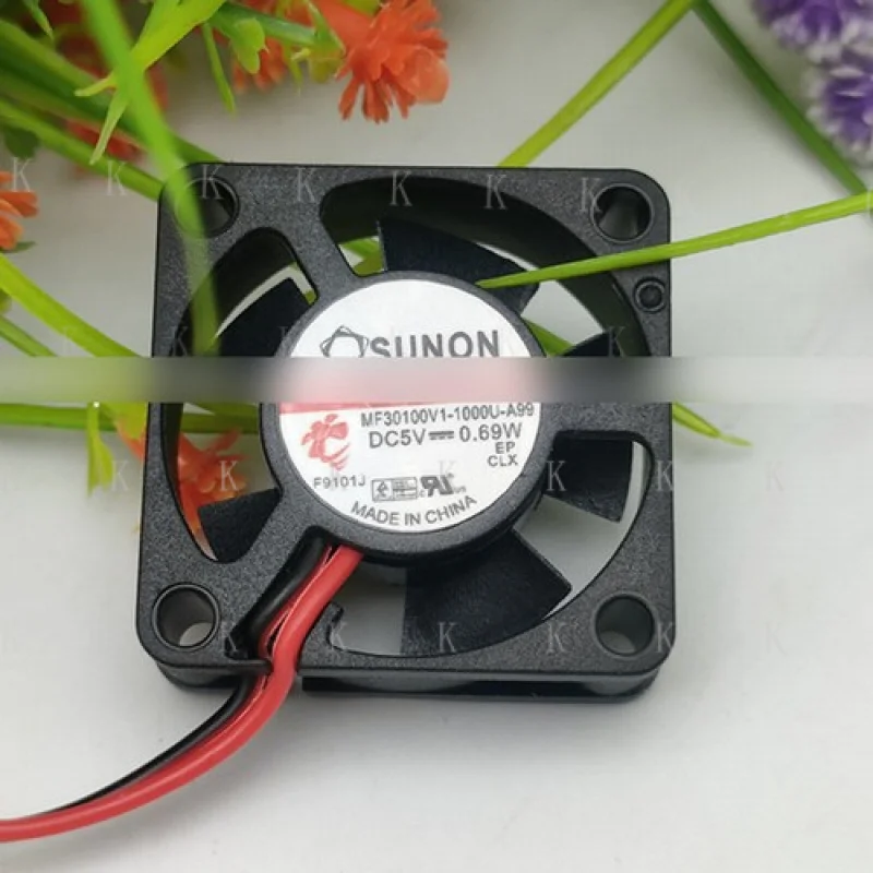

C FOR MF30100V1-1000U-A99 DC5V 0.69W 3CM 2-Wire Silent Cooling Fan # A6–27
