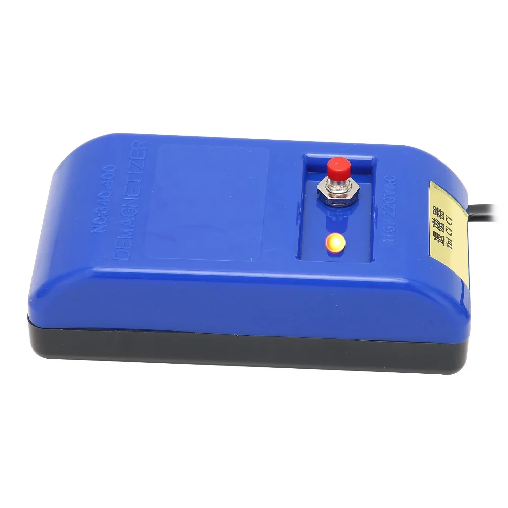 Practical Blue Plastic Watch Demagnetizer 110V/220V Dual Voltage Degaussing Tool Watch Repair Kit Mechanical Watch