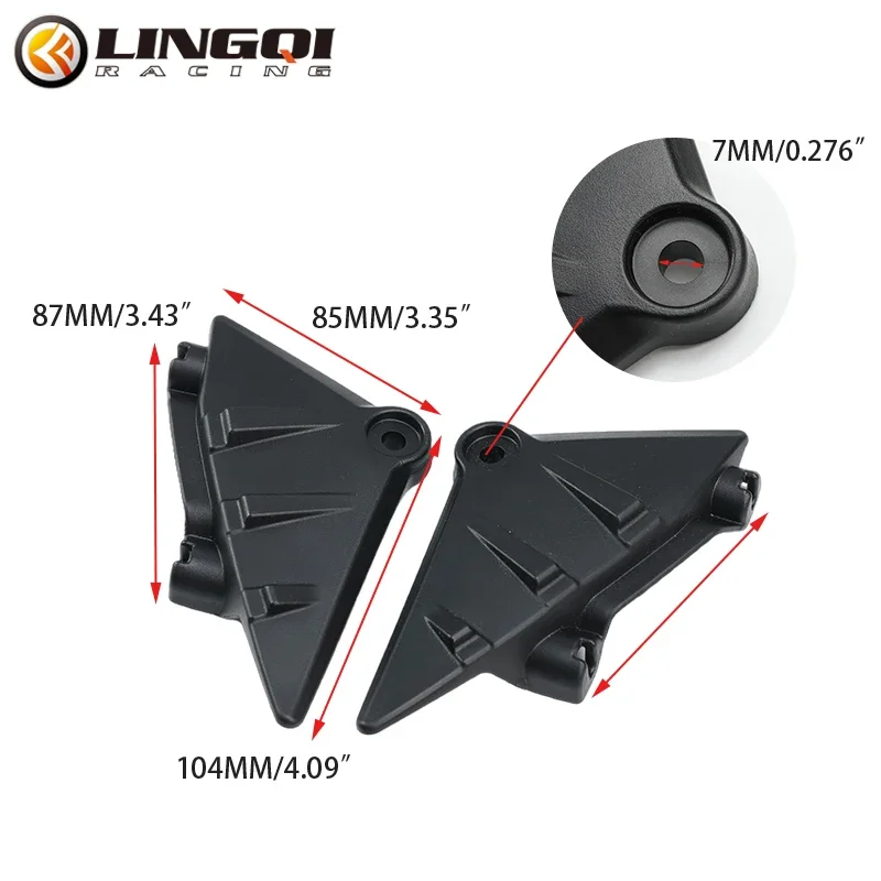 LINGQI RACING Black Battery Cover Side Panel Protector Fairing Cover For For UltraBee Electric Bike Ultra Bee Original Parts