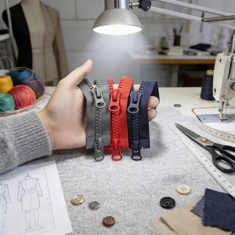 

HUAHUA2026 NEW 50CM/80CM Heavy Duty Resin Zipper, Smooth Two-way Zip for Outerwear & Bags, Durable Sewing Accessory for Makers